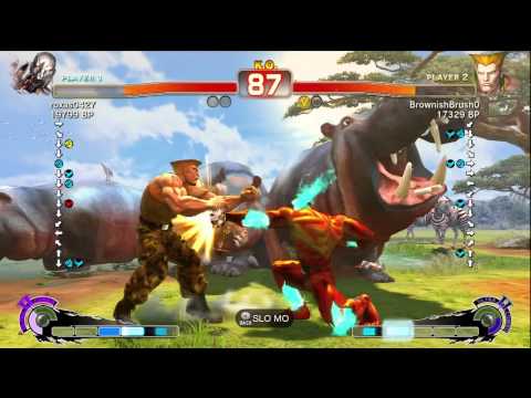 roxas0427 [Seth] vs BrownishBrush0 [Guile] SSF4 Japanese Online Ranked Matches - TRUE-HD