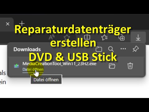 Windows 11: Reparaturdatenträger erstellen DVD & USB Stick