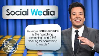 Social We-dia: Roomba, Sitcoms | The Tonight Show Starring Jimmy Fallon