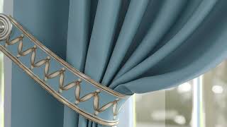 Комплект штор «Франиолс (голубой)» — видео о товаре