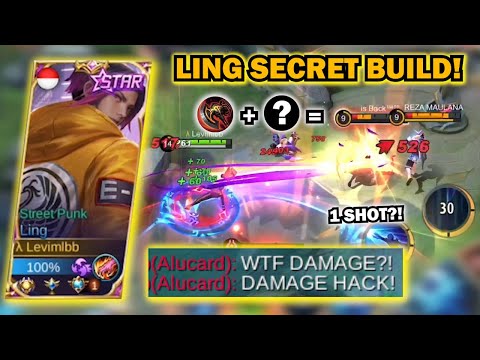 NEW LING SECRET BUILD FOR ONE SHOT ENEMIES?! | TUTORIAL LING BUILD WITH NEW ITEM WAR AXE - Levimlbb