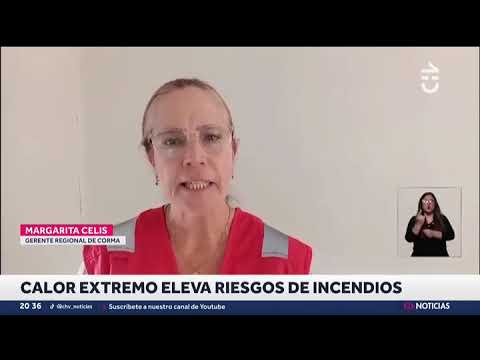 Chilevisión / Incendios intencionales en Los Álamos y alerta roja por altas temperaturas