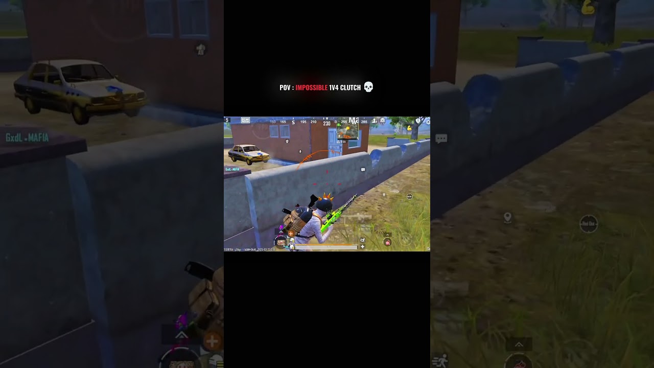 BGMI IMPOSSIBLE 1V4 CLUTCH 💀 WAIT FOR END 🔥 | #shorts #bgmi #pubg #clutch #1vs4 #impossible