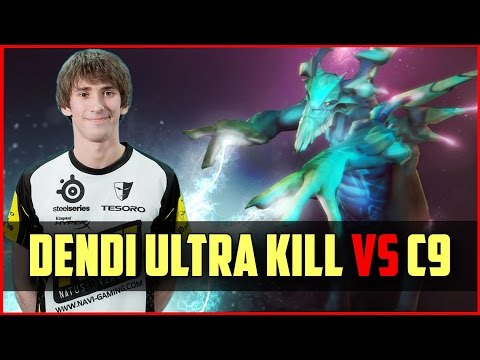 Na`Vi.Dendi Leshrac Ultra Kill vs Cloud 9 @ TI5 Groupstage DOTA 2