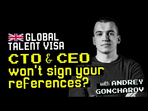 UK Global Talent Visa Reference Letters: What if CEO won't sign yours?