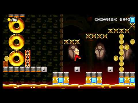 ファイアマリオの灼熱スピードラン！【SPEED RUN】EASY by ウコン - SUPER MARIO MAKER - NO COMMENTARY 1bf