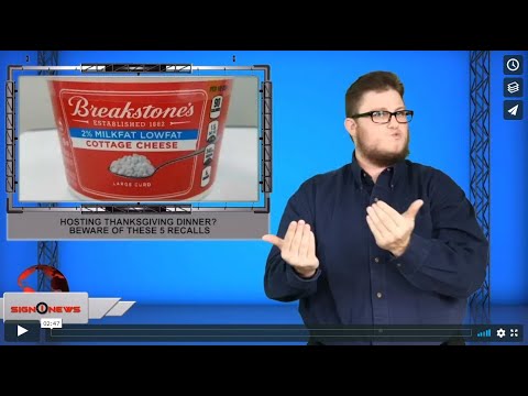 Hosting Thanksgiving dinner? Beware of these 5 recalls (ASL - 11.24.19)