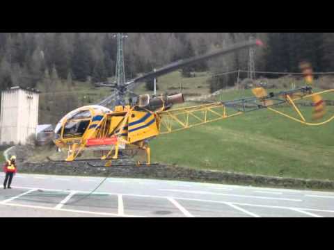 SA 315B LAMA (I-AMAY) heli-logistics for XX Trofeo Mezzalama