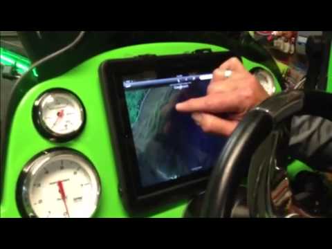 iPad in-dash on Ashmore's Legend Alpha 211R