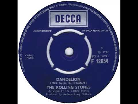 UK New Entry 1967 (212) The Rolling Stones - Dandelion