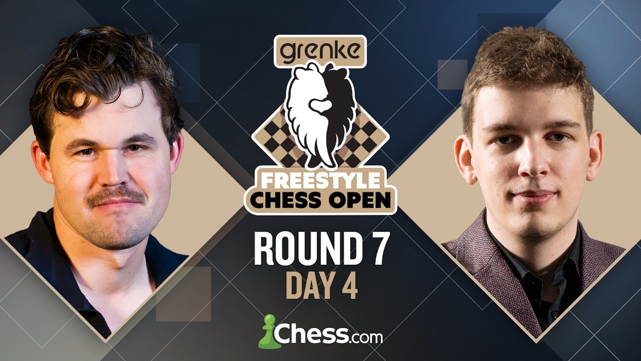 Grenke Freestyle Chess Open 2026: Will Magnus Catch Sole Leader Vincent? Rd 7