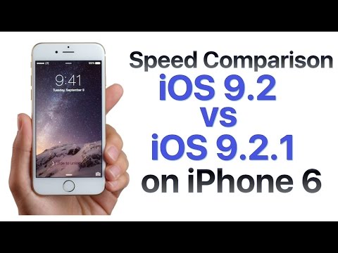 iPhone 6 iOS 9.2 vs iOS 9.2.1 Build 13D15 Speed Comparison