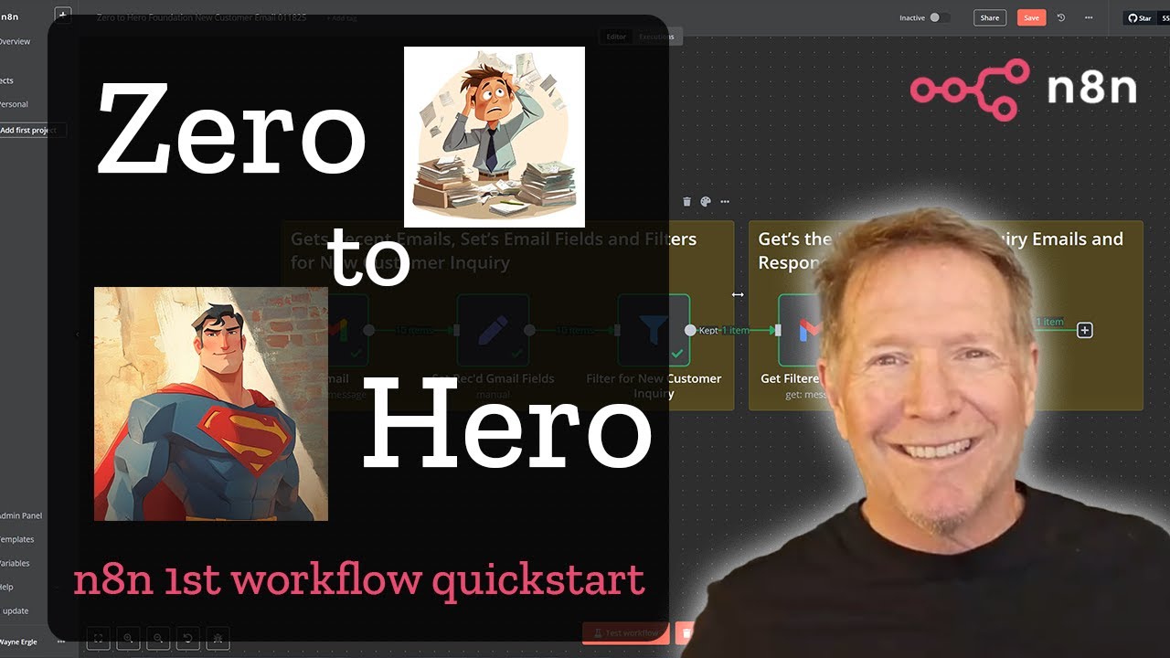 Getting Started with n8n | A QuickStart Guide to Your 1st Timesaving Workflow