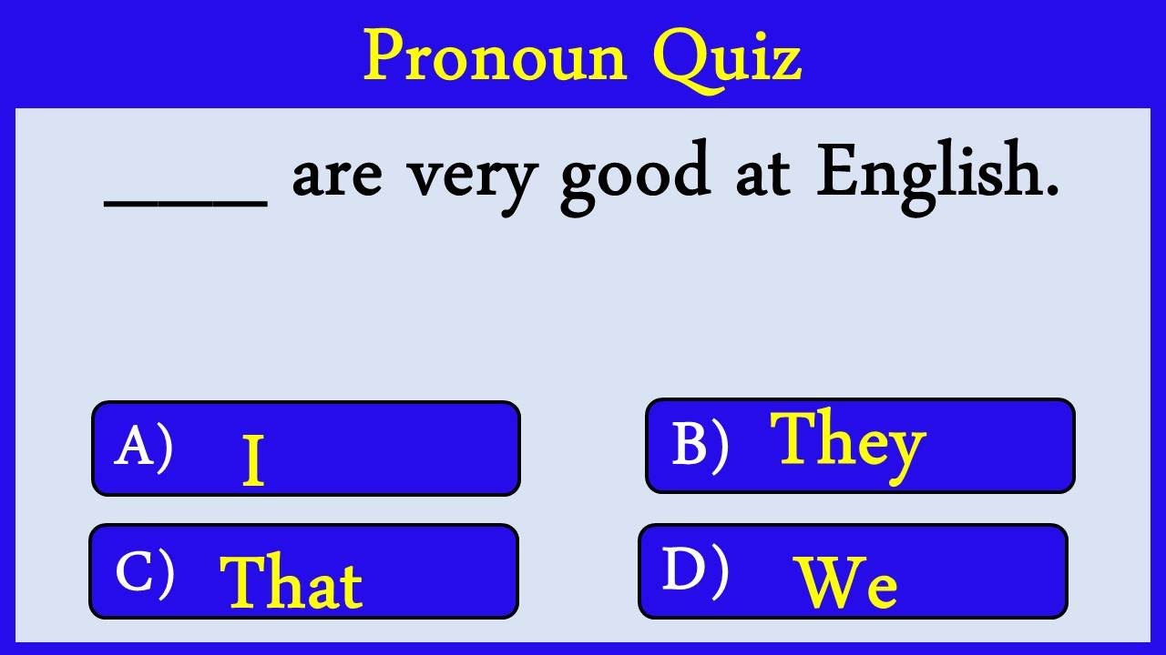 pronoun Quiz 1: CAN YOU SCORE 15/15?
