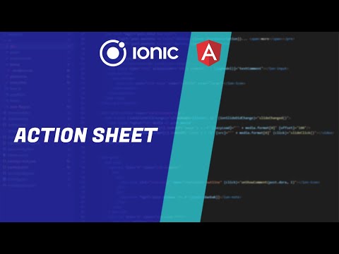 Action Sheet Ionic Angular Tutorial For Beginners