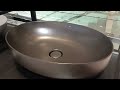 Купить Современные умывальники в ванную накладные чаши 60 × 42 см SDR MBLVL2 LAKE 2 раковина на тумбу, графит (Черный мат) в Киеве vannaja.kiev.ua