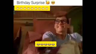 birthday surprise 😁😁 funny video meme