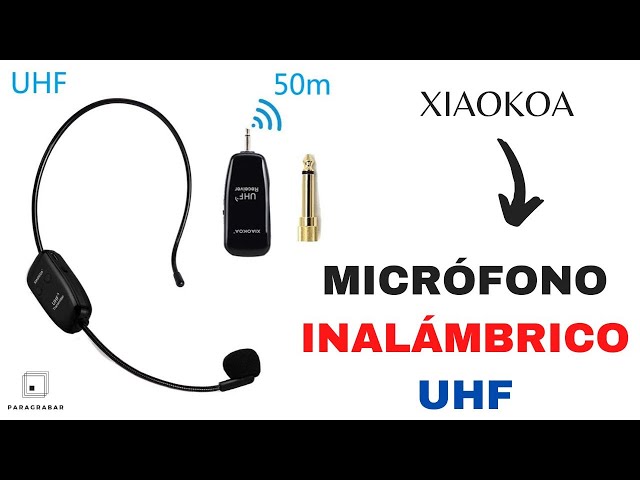 Vídeo relacionado con XIAOKOA Wireless Micrófono,UHF Micrófono Inalámbrico,Transmisión Inalámbrica de 50 m,para Guía Turística/Enseñanza/Promoción/Discurso