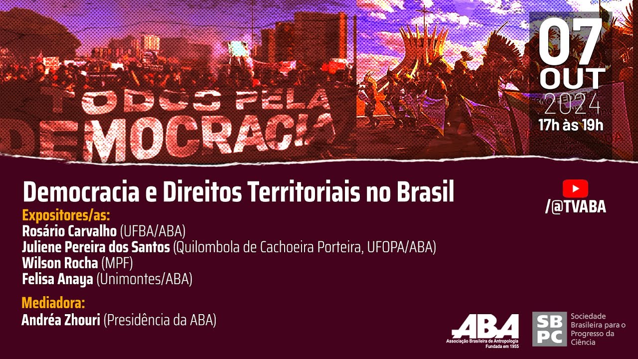 Webinário: Democracia e Direitos Territoriais no Brasil