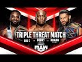 Big E Vs Bobby Lashley Vs Roman Reigns Highlights