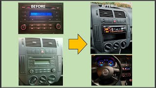 Radio nachgebaut im VW Polo IV 9N  | Pioneer MVH-S320BT, 1DIN Autoradio