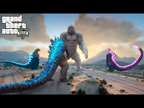 Godzilla Heisei Godzilla Shin Godzilla vs Giant George - GTA V Mods