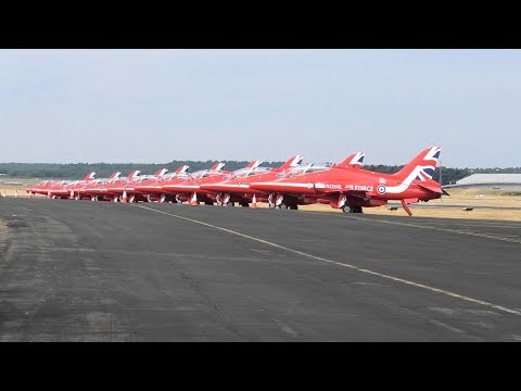 2018 Farnborough International Air Show featuring the Red Arrows