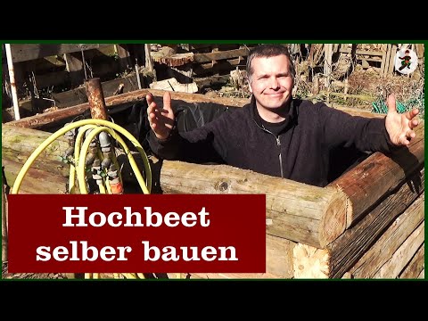 Building a raised bed from beams