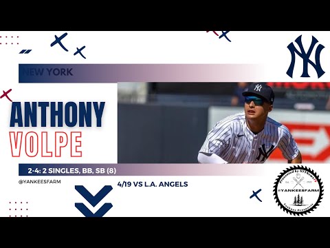 Anthony Volpe Showcase Vs Angels 4/19/23