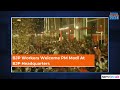 BJP Workers Welcome Narendra Modi At Party Headquarters NDTV Profit