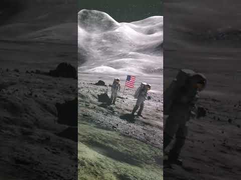 Astronauts Walking on the Moon!