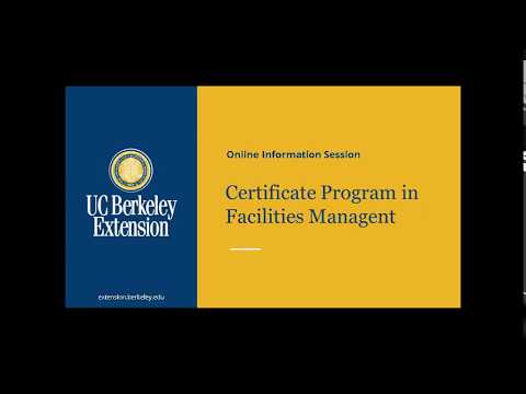 Certificate Program in Facilities Management