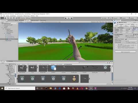 Fps Character Hand Action and Triggering of Weapon using Unity 3 D