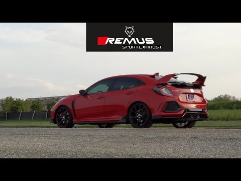 HONDA CIVIC TYPE R FK8 WITH FULL REMUS VALVED CAT-BACK EXHAUST! LOUD REVS & FLY BYS!