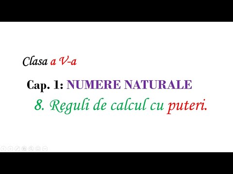 Class V Calculation rules with powers