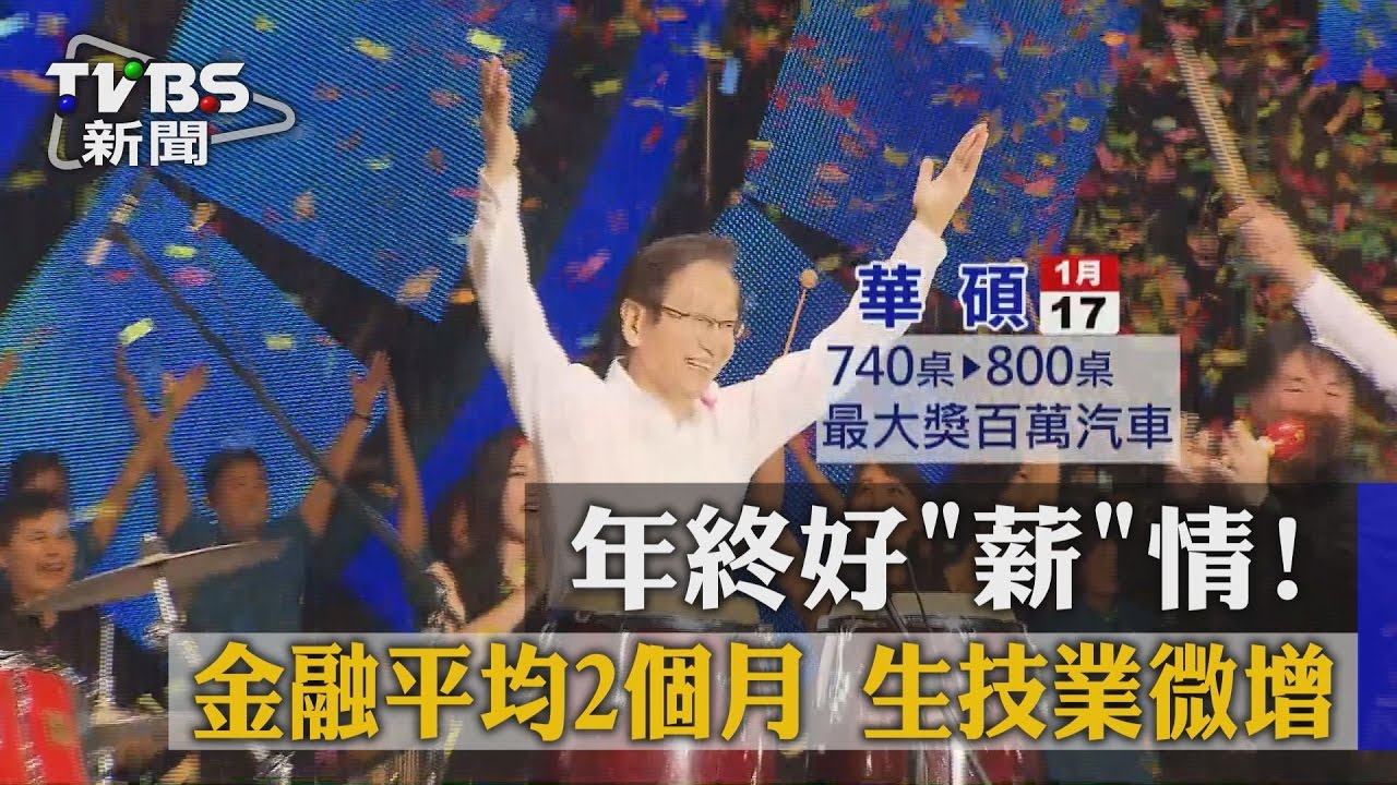 年終好「薪」情! 金融平均2個月生技業微增