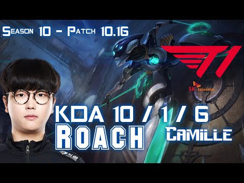T1 Roach CAMILLE vs JAYCE Top - Patch 10.16 KR Ranked