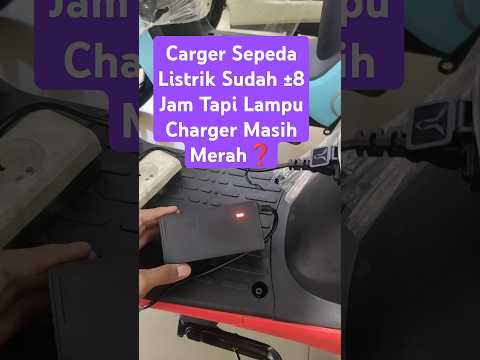 Electric Bike Problem: When charging for a long time, the charger indicator remains RED.