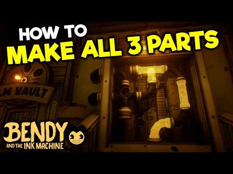 DRAIN THE PASSAGE - How to make all 3 parts to drain the ink in Bendy And The Ink Machine PS5