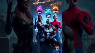 Spider Man and Venom and Cat Woman VS Wolverine #marvel  #viralvideo #spiderman #venomedits