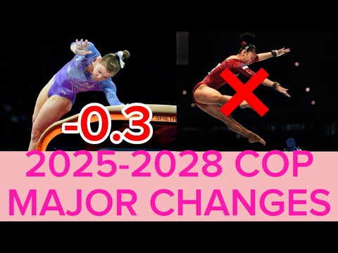 GYMNASTICS CODE OF POINTS 2025-2028 MAJOR CHANGES, UNEVEN BARS ORIGINALITY GONE, NEW DEDUCTIONS+MORE