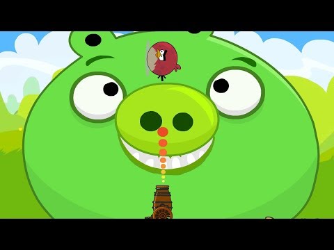 Angry Birds Collection Cannon 1 - EXPLODE TO BLAST GIANT PIGGIES FULL!