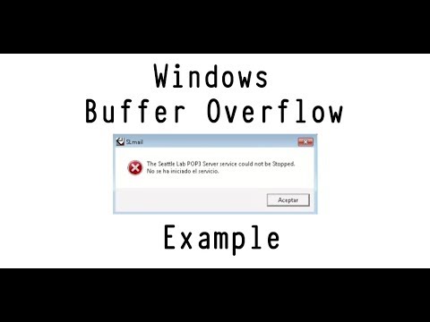 Windows Buffer Overflow Example