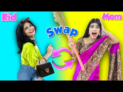 Switching Lives with my MOM for 24 hours!! 😂 माँ- बेटी Ki अदला बदली🤦‍♀️🤣