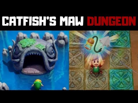 Link's Awakening Catfish's Maw Dungeon (Level 5) Walkthrough + Boss Battle!