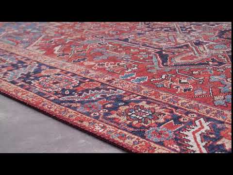 Tapis Amata Tissu - rouge orient - 160 x 230 cm