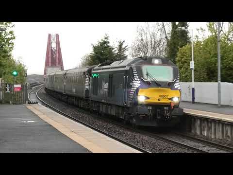 68006 & 68007 on the Fife Circle - 1st, 2nd, 3rd May 2019