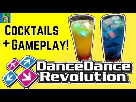 Dance Dance Revolution Cocktails & GAMEPLAY! Who's the better DANCER??
