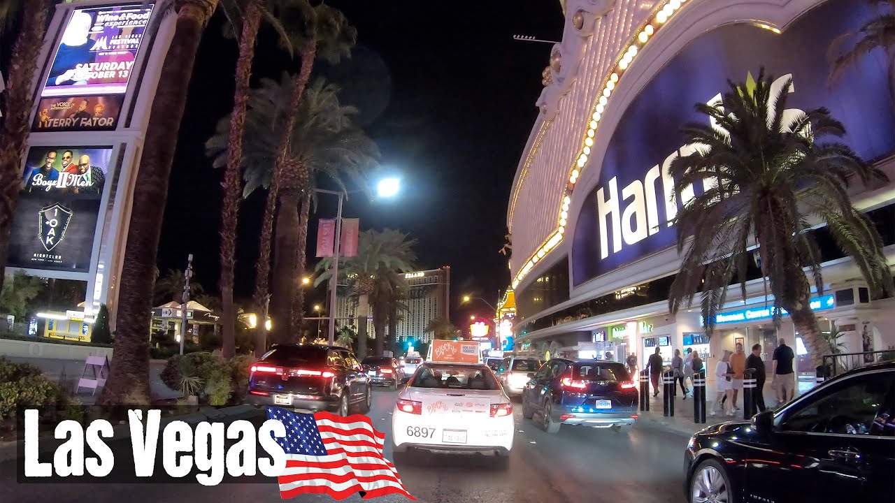 USA Road Trip SPECIAL – Driving the Las Vegas Strip at Night in 4K