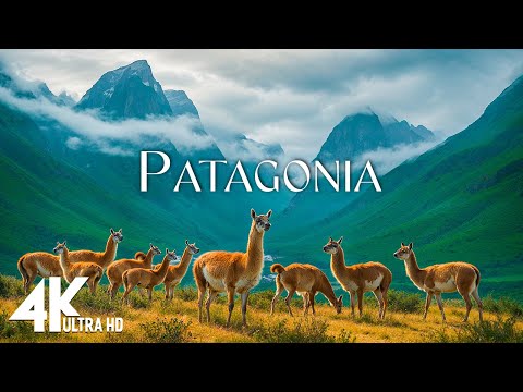 FLYING OVER Patagonia 4K | Stunning Nature & Relaxing Music for Stress Relief